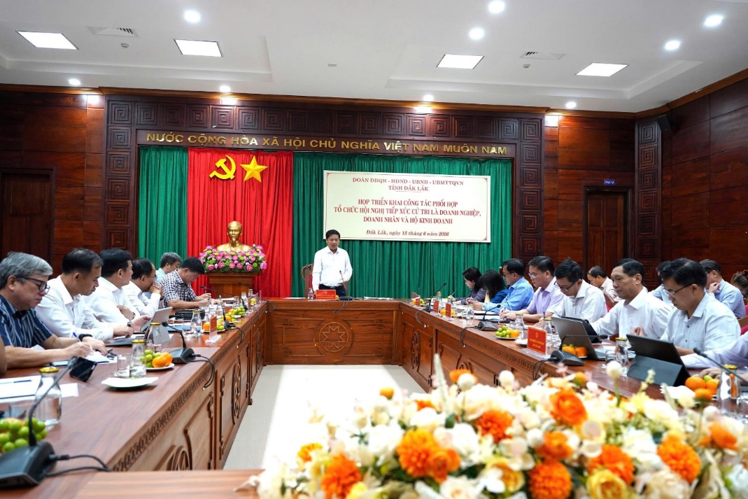Sẵn sàng cho Hội nghị tiếp xúc cử tri và đối thoại với doanh nghiệp, hợp tác xã, hộ kinh doanh
